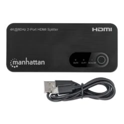 Manhattan 4K@60Hz 2-Port HDMI Splitter With Downscaling -Manhattan Shop 4kat60hz 2 port hdmi splitter with downscaling 207614 8