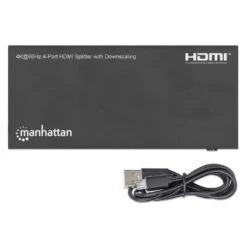 Manhattan 4K@60Hz 4-Port HDMI Splitter With Downscaling -Manhattan Shop 4kat60hz 4 port hdmi splitter with downscaling 208369 7