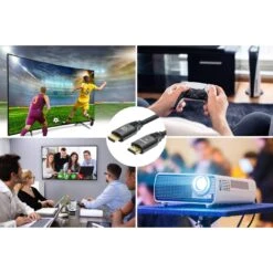 Manhattan 8K@60Hz Certified Ultra High Speed HDMI Cable With Ethernet, 1 M (3 Ft.) -Manhattan Shop 8kat60hz certified ultra high speed hdmi cable with ethernet 355933 5 40fdf039 35a1 4543 bbf4 02431014cf7d