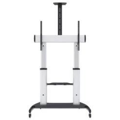 Manhattan Aluminum Heavy-Duty Height-Adjustable Multimedia TV Cart -Manhattan Shop aluminum heavy duty height adjustable multimedia tv cart 461672 3
