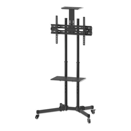 Manhattan Economy Height-Adjustable Multimedia TV Cart