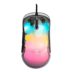 Manhattan 12,800 Dpi RGB LED Wired Optical USB Gaming Mouse With 5 Buttons -Manhattan Shop rgb led wired optical usb mouse 190381 5