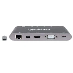 Manhattan USB-C PD 7-in-1 Docking Station -Manhattan Shop superspeed usb c to 7 in 1 docking station 152808 3 2dab301d 7635 4eb4 b762 a452d783964f