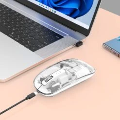 Manhattan Transparent Rechargeable Wireless USB Mouse -Manhattan Shop transparent rechargeable wireless usb mouse 190275 3