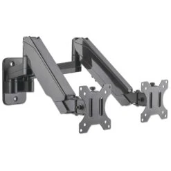 Manhattan Universal Gas Spring Dual Monitor Wall Mount -Manhattan Shop universal gas spring dual monitor wall mount 461627 2