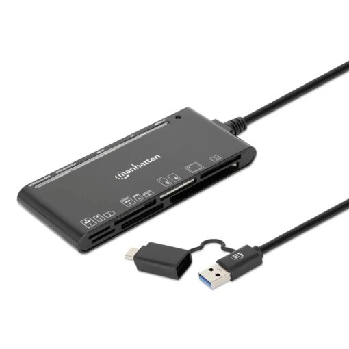 Manhattan USB 3.0 Type-C / Type-A Combo Multi-Card Reader / Writer