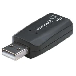 Manhattan USB-A To 3.5 Mm Audio Adapter -Manhattan Shop usb a to 35 mm audio adapter 150859 4