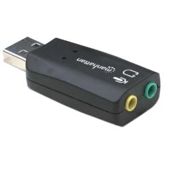 Manhattan USB-A To 3.5 Mm Audio Adapter -Manhattan Shop usb a to 35 mm audio adapter 150859 5
