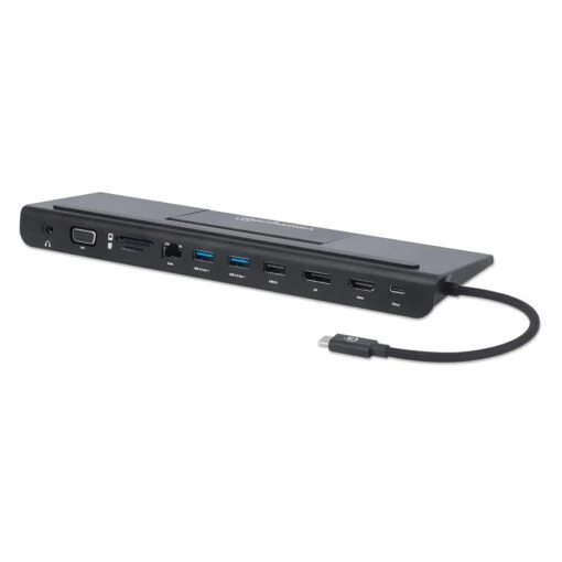 Manhattan USB-C 11-in-1 Triple-Monitor Docking Station With MST