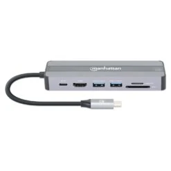 Manhattan USB-C 7-in-1 Docking Station With Power Delivery 12 Manhattan USB-C 7-in-1 Docking Station With Power Delivery -Manhattan Shop usb c 7 in 1 docking station with power delivery 153928 3