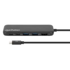 Manhattan USB-C Docking Station With 100 W PD / 4K HDMI 5-in-1 Multiport USB Hub -Manhattan Shop usb c docking station with 100 w pd 4k hdmi 5 in 1 multiport usb hub 130721 3