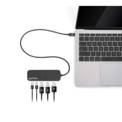 Manhattan USB-C Docking Station With 100 W PD / 4K HDMI 5-in-1 Multiport USB Hub -Manhattan Shop usb c docking station with 100 w pd 4k hdmi 5 in 1 multiport usb hub 130721 5