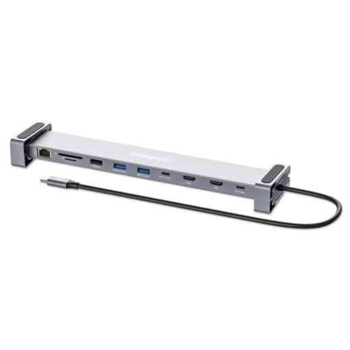 Manhattan USB-C PD 10-in-1 Dual-HDMI Monitor Docking Station / Multiport Hub