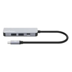 Manhattan USB-C PD 4-in-1 HDMI 4K Docking Station / Multiport Hub -Manhattan Shop usb c pd 4 in 1 hdmi 4k docking station multiport hub 190428 4