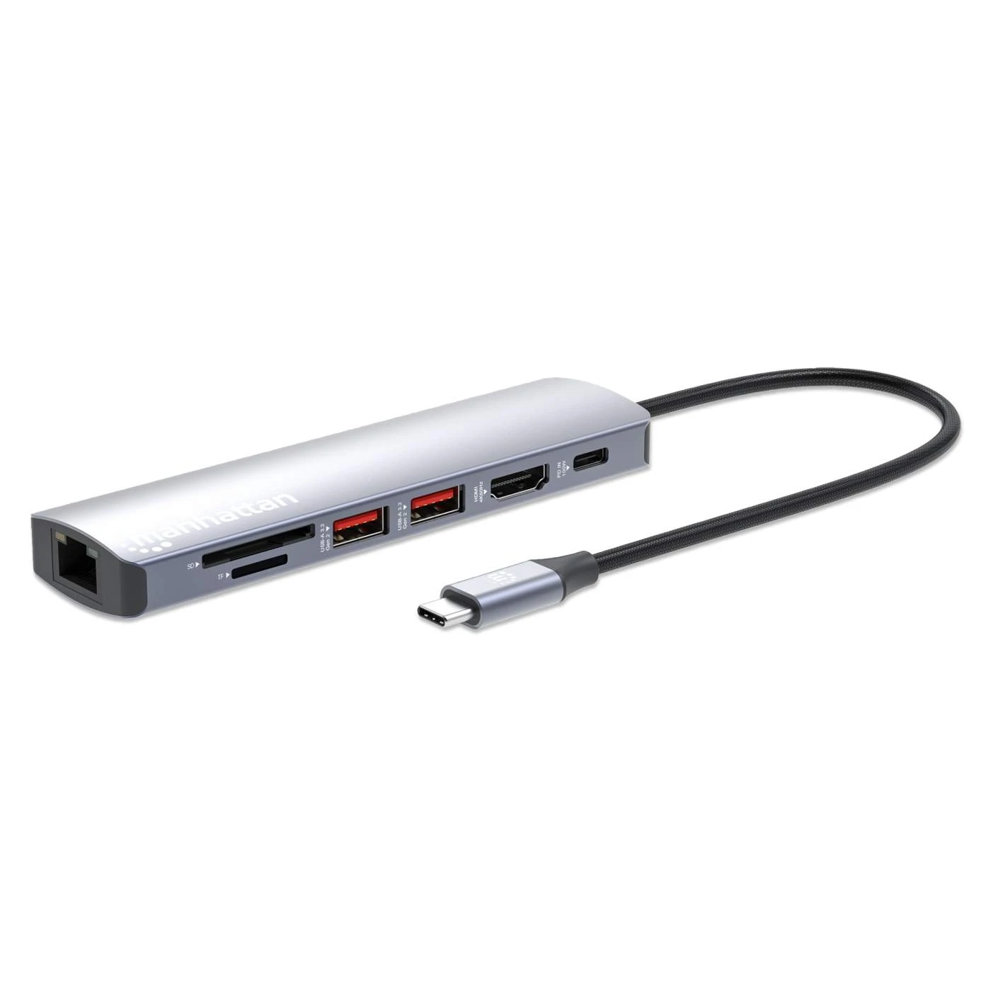 Manhattan USB-C PD 7-in-1 4K Docking Station / Multiport Hub 1 Manhattan USB-C PD 7-in-1 4K Docking Station / Multiport Hub