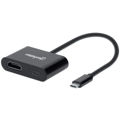 Manhattan USB-C To HDMI Converter With Power Delivery Port