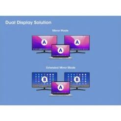 Manhattan USB-C To HDMI & VGA 4-in-1 Docking Converter With Power Delivery -Manhattan Shop usb c to hdmi vga 4 in 1 docking converter with power delivery 130691 11