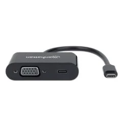 Manhattan USB-C To VGA Converter With Power Delivery Port -Manhattan Shop usb c to vga converter with power delivery port 153430 3 faea9d02 5ac0 419d 8751 34f80a8fba77
